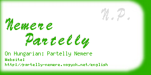 nemere partelly business card